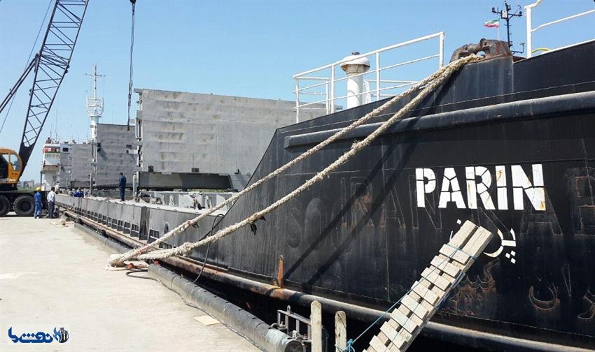 بزرگترین کشتی کشتیرانی دریای خزر در بندر آستارا پهلو گرفت