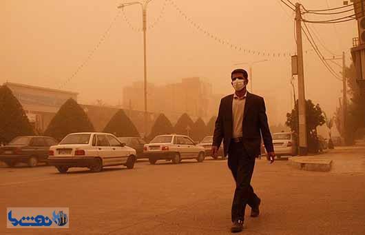 گرد و غبار خوزستان ۱۸ برابر حد مجاز