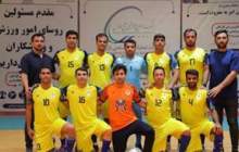 قهرمانی تیم فوتسال پتروشیمی جم در منطقه پارس